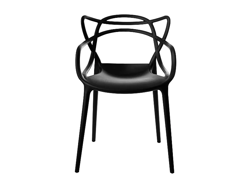 Silla original con reposabrazos Valentino.-Color Negro