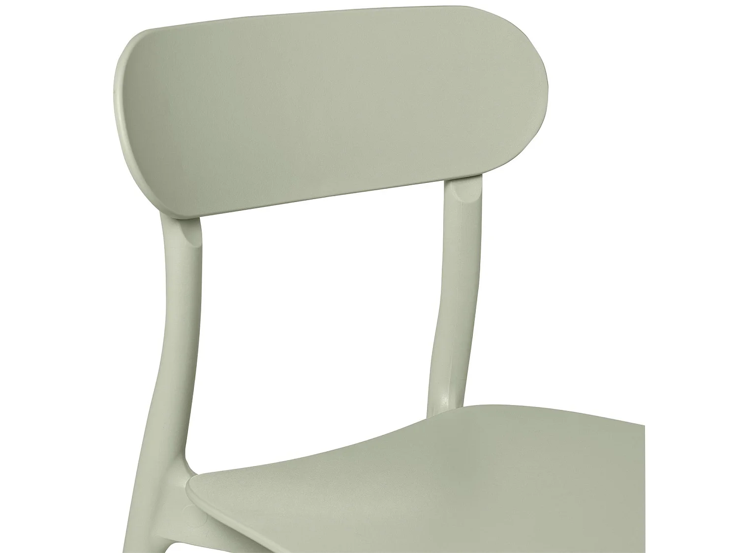 Silla de diseño moderno en polipropileno Gala – Ideal para la cocina-Color Verde celadón