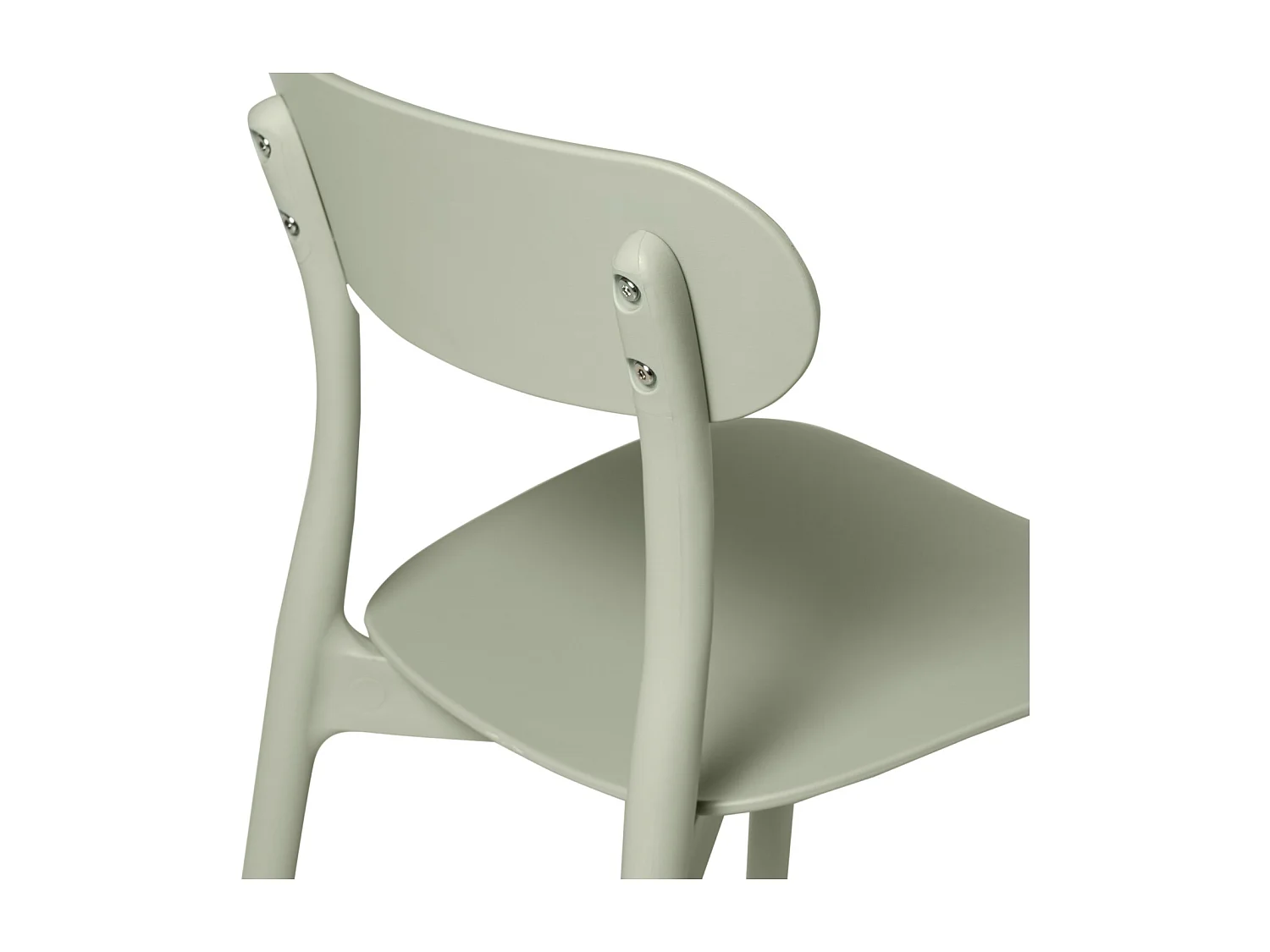 Silla de diseño moderno en polipropileno Gala – Ideal para la cocina-Color Verde celadón