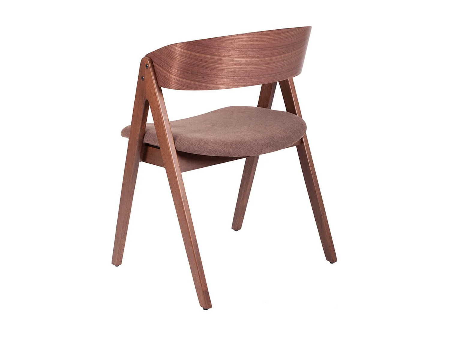 Chaise premium Merka – Structure en bois et assise en tissu confortable-Couleur Marron