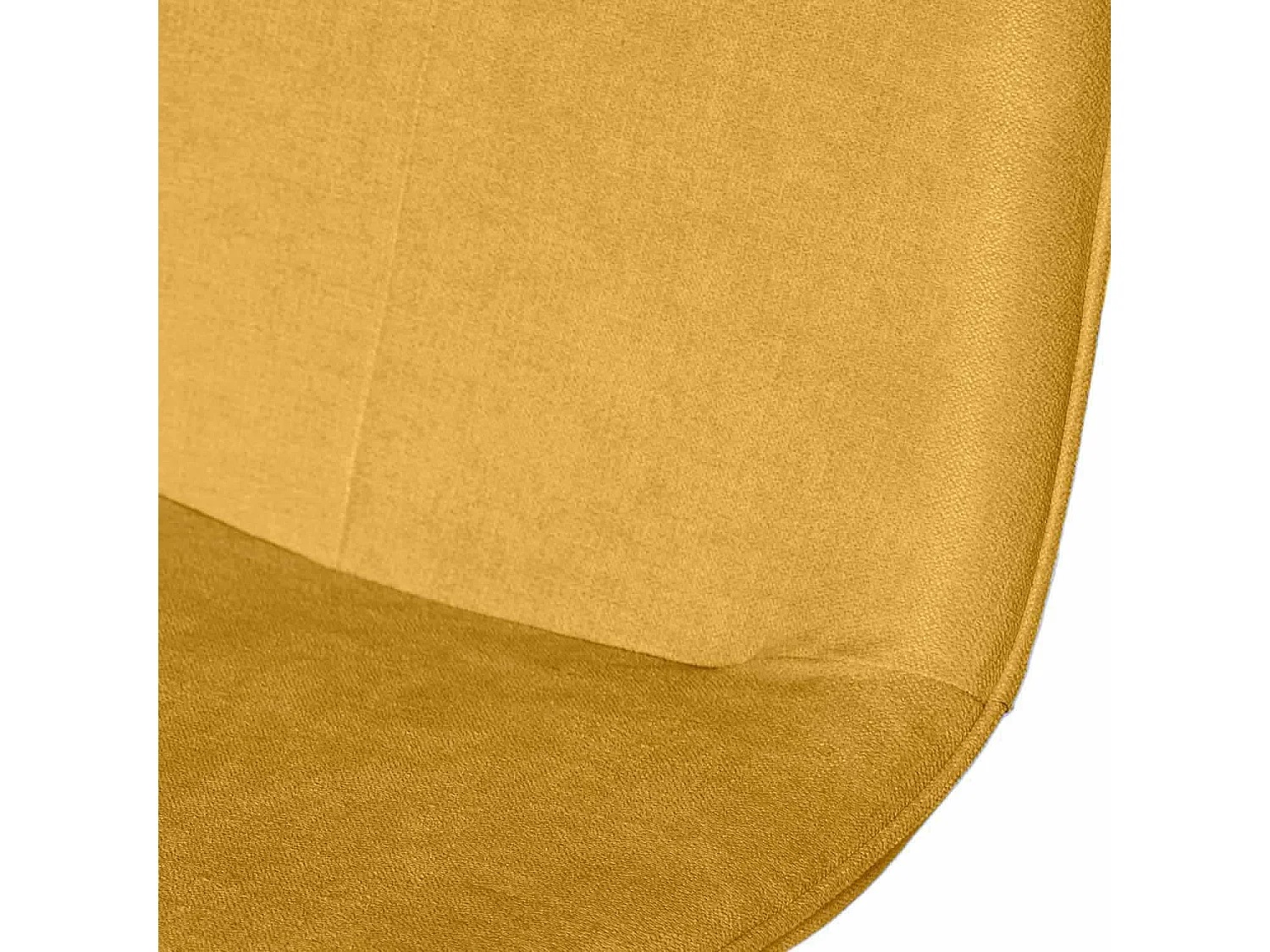 Chaise Klory - Tissu confortable et pieds métal éffet bois naturel-Couleur Jaune curry