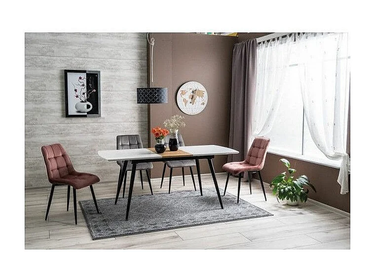 Krzesło CHIC VELVET różowe