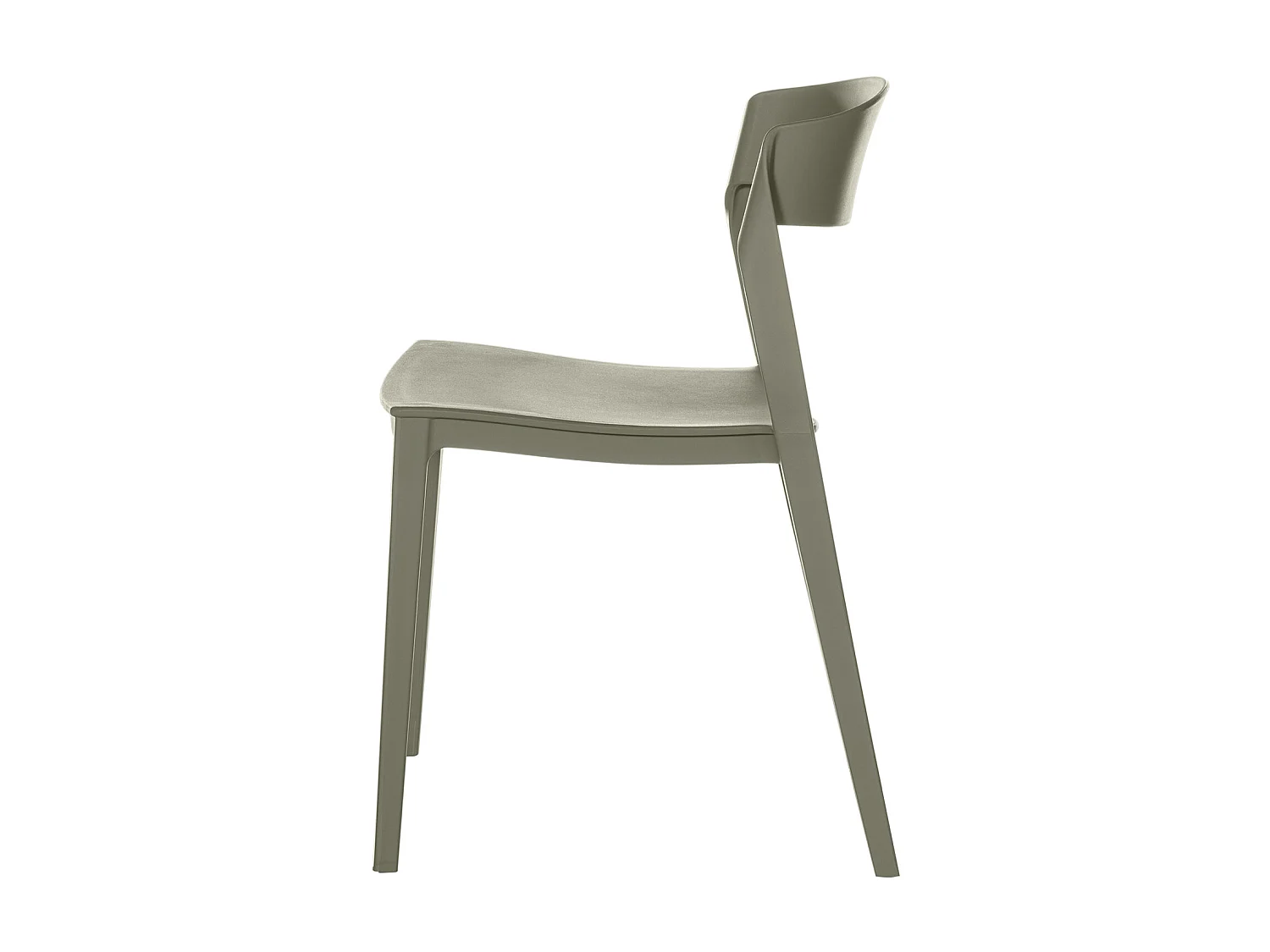 Chaise moderne polypropylène vert menthe Adel