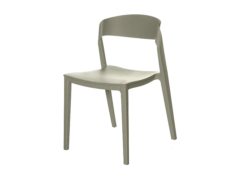 Chaise moderne polypropylène vert menthe Adel