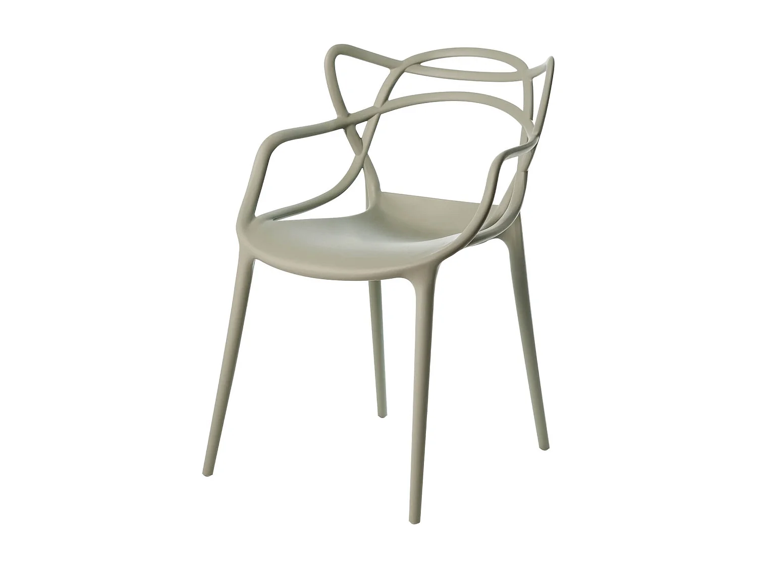 Silla original con reposabrazos Valentino.-Color Moca