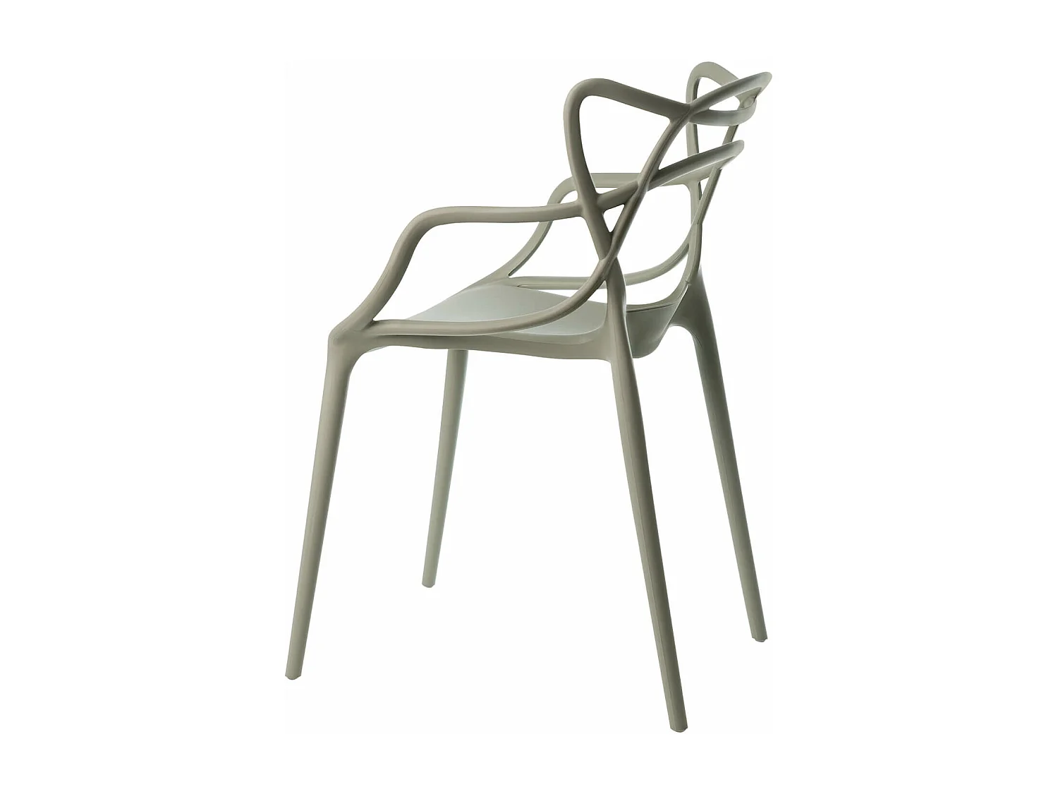 Silla original con reposabrazos Valentino.-Color Moca