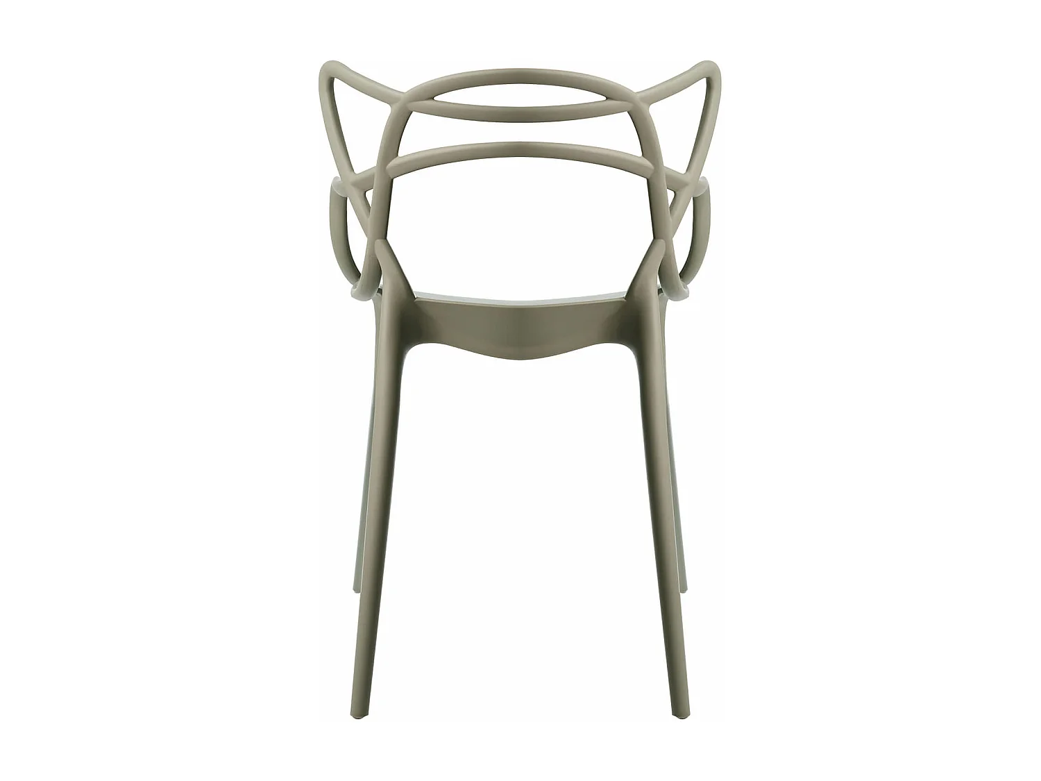 Silla original con reposabrazos Valentino.-Color Moca