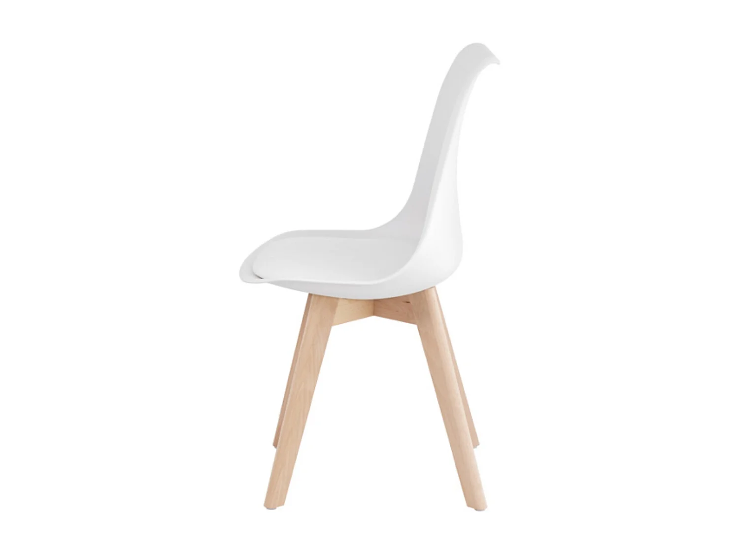 Chaise scandinave premium Karyna – Assise en simili cuir et pieds en bois de Hêtre-Couleur Jaune moutarde