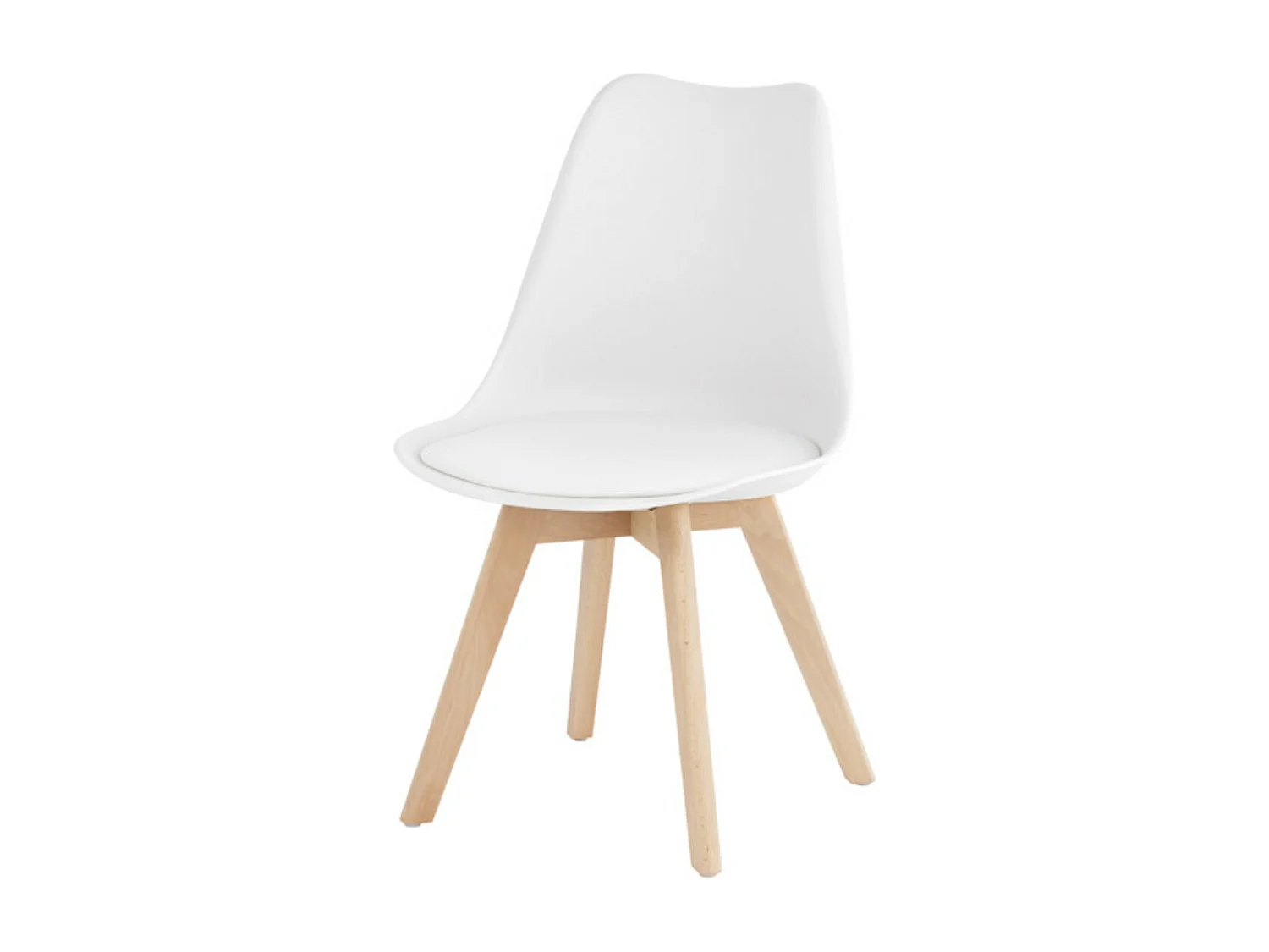 Chaise scandinave premium Karyna – Assise en simili cuir et pieds en bois de Hêtre-Couleur Jaune moutarde