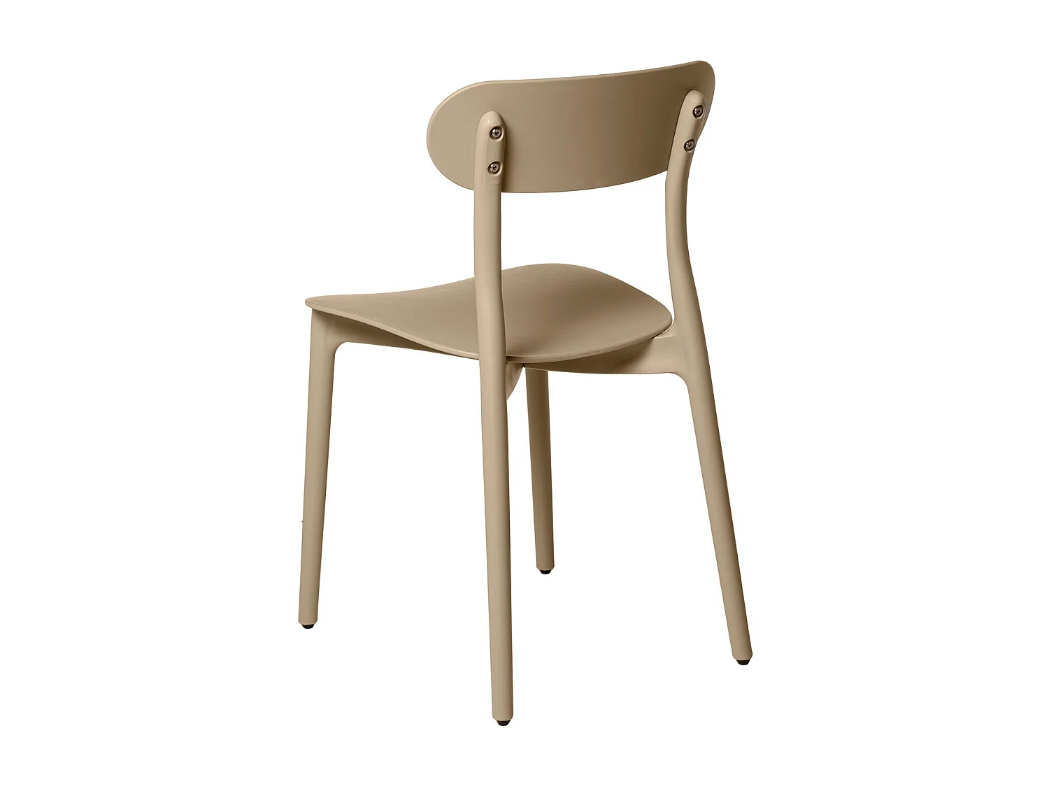 Silla de diseño moderno en polipropileno Gala – Ideal para la cocina-Color Marrón claro
