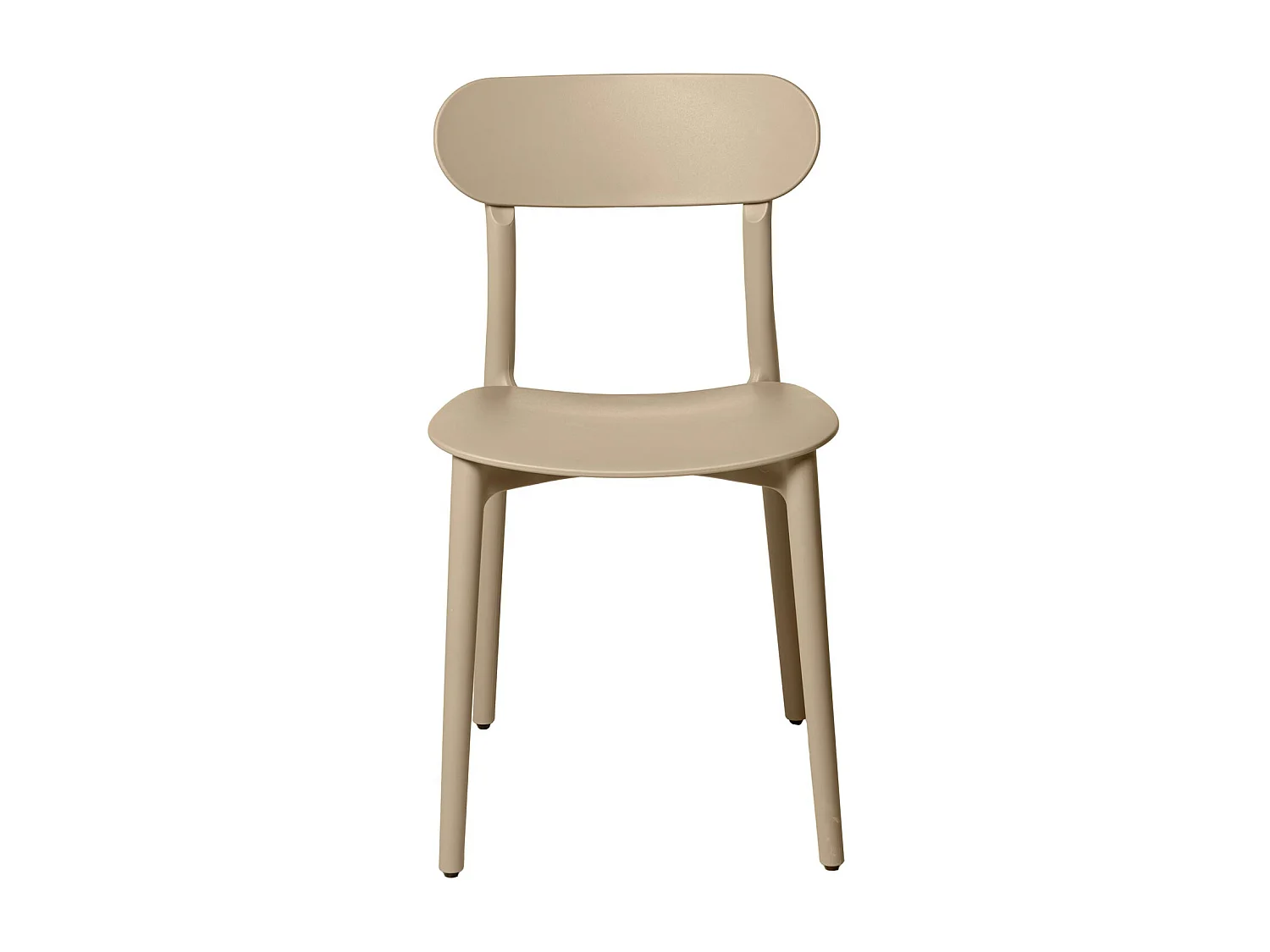 Silla de diseño moderno en polipropileno Gala – Ideal para la cocina-Color Marrón claro