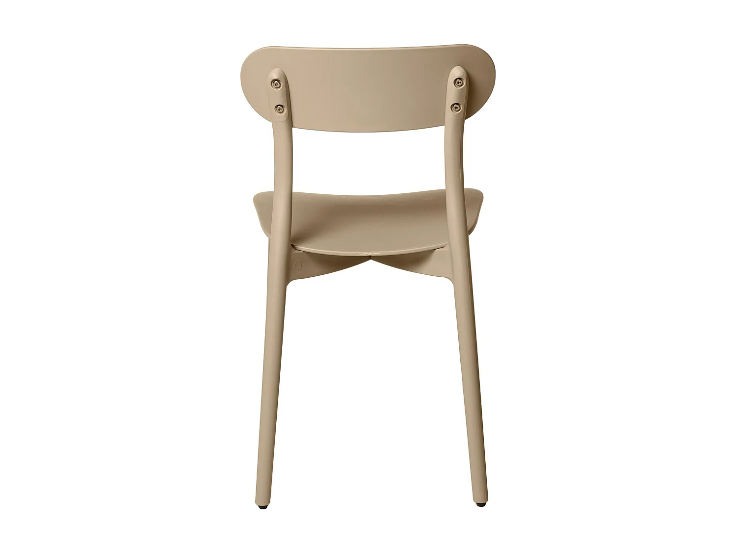 Silla de diseño moderno en polipropileno Gala – Ideal para la cocina-Color Marrón claro