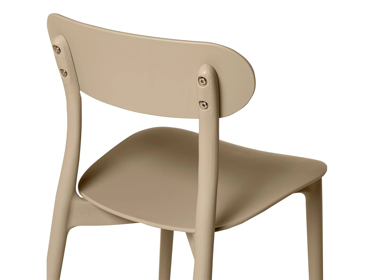 Silla de diseño moderno en polipropileno Gala – Ideal para la cocina-Color Marrón claro