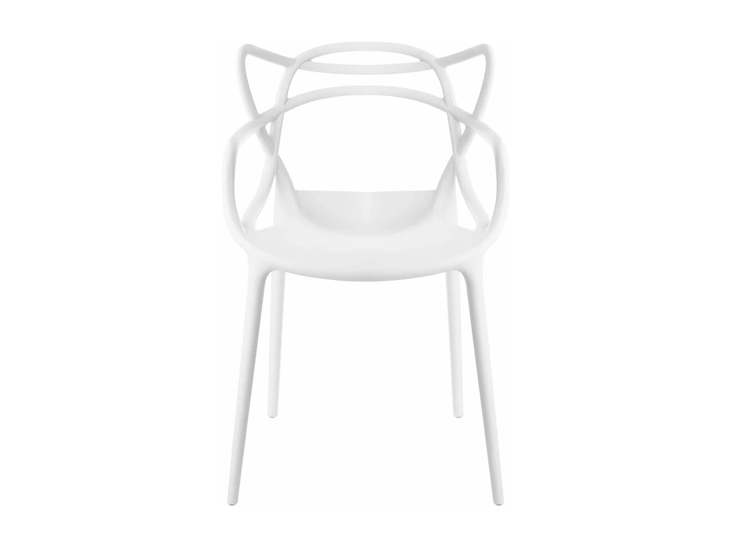 Silla original con reposabrazos Valentino.-Color Blanco