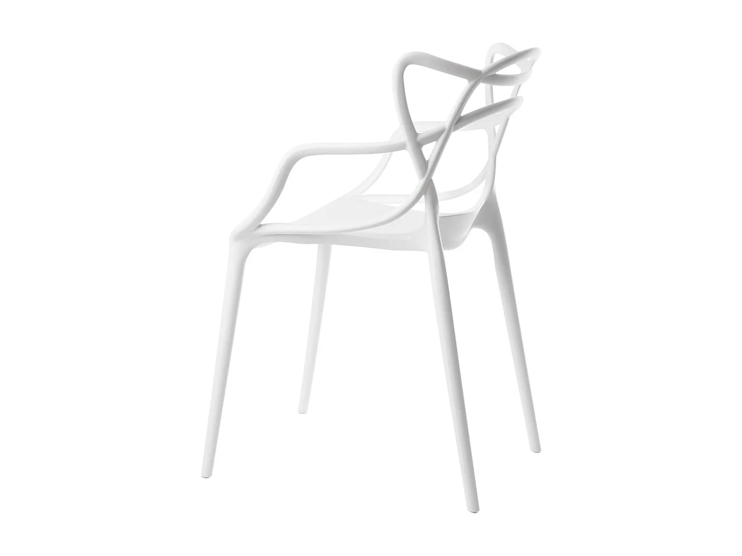 Silla original con reposabrazos Valentino.-Color Blanco