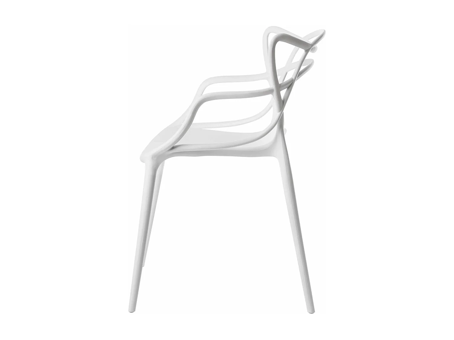 Silla original con reposabrazos Valentino.-Color Blanco