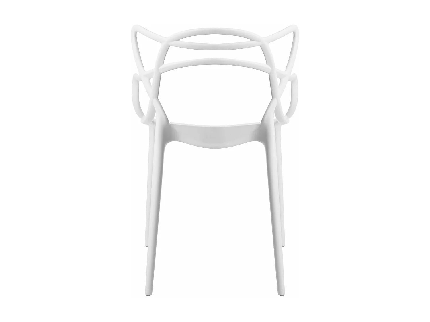 Silla original con reposabrazos Valentino.-Color Blanco