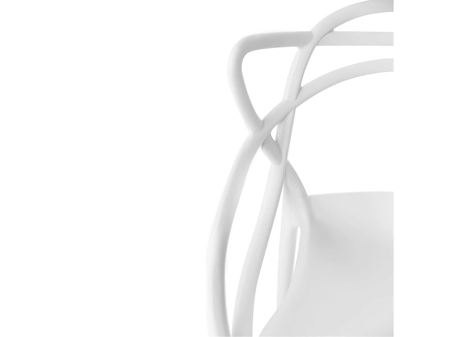 Silla original con reposabrazos Valentino.-Color Blanco