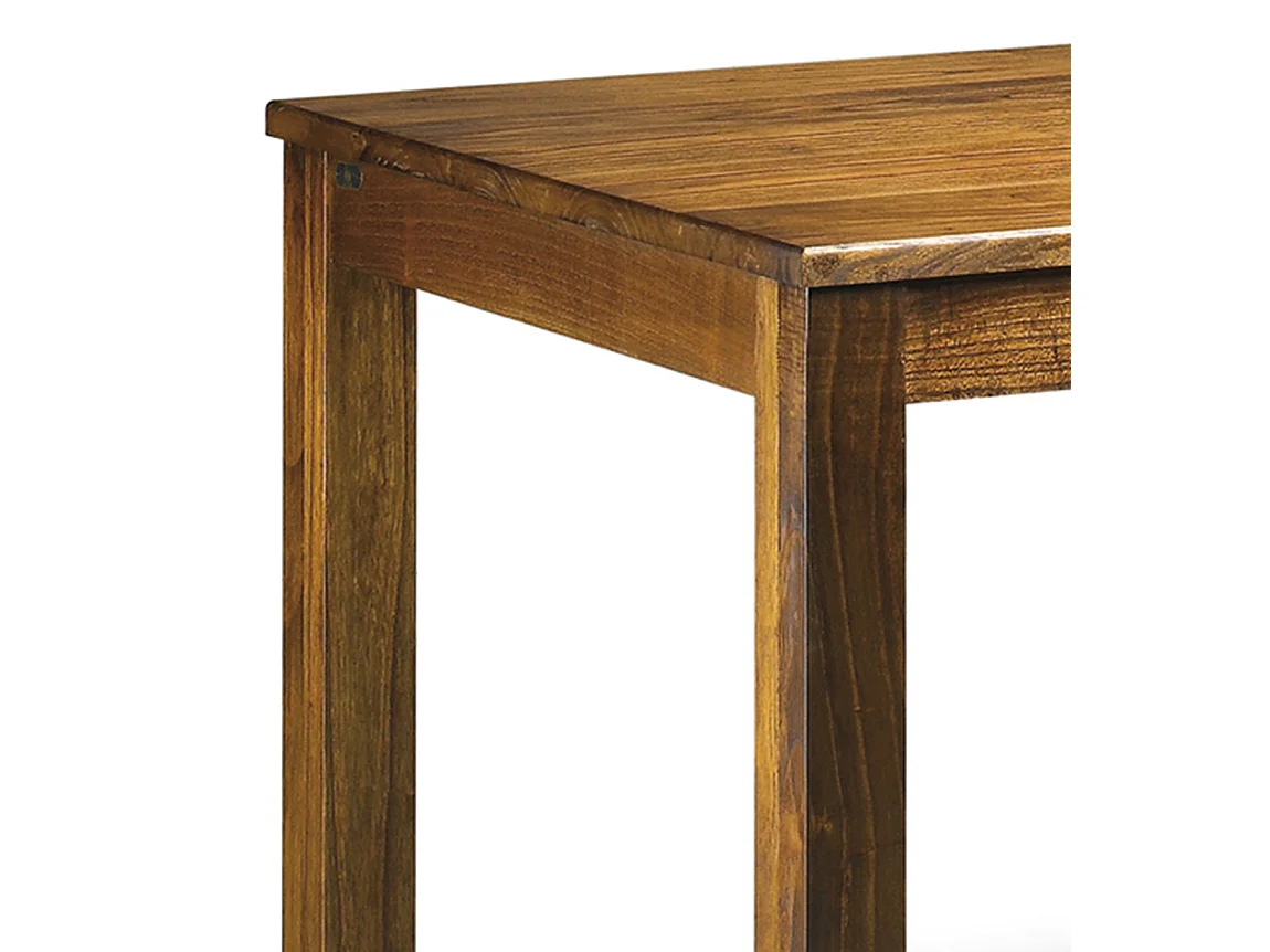 Table de repas carrée en bois massif de Mindy Orka 90cm