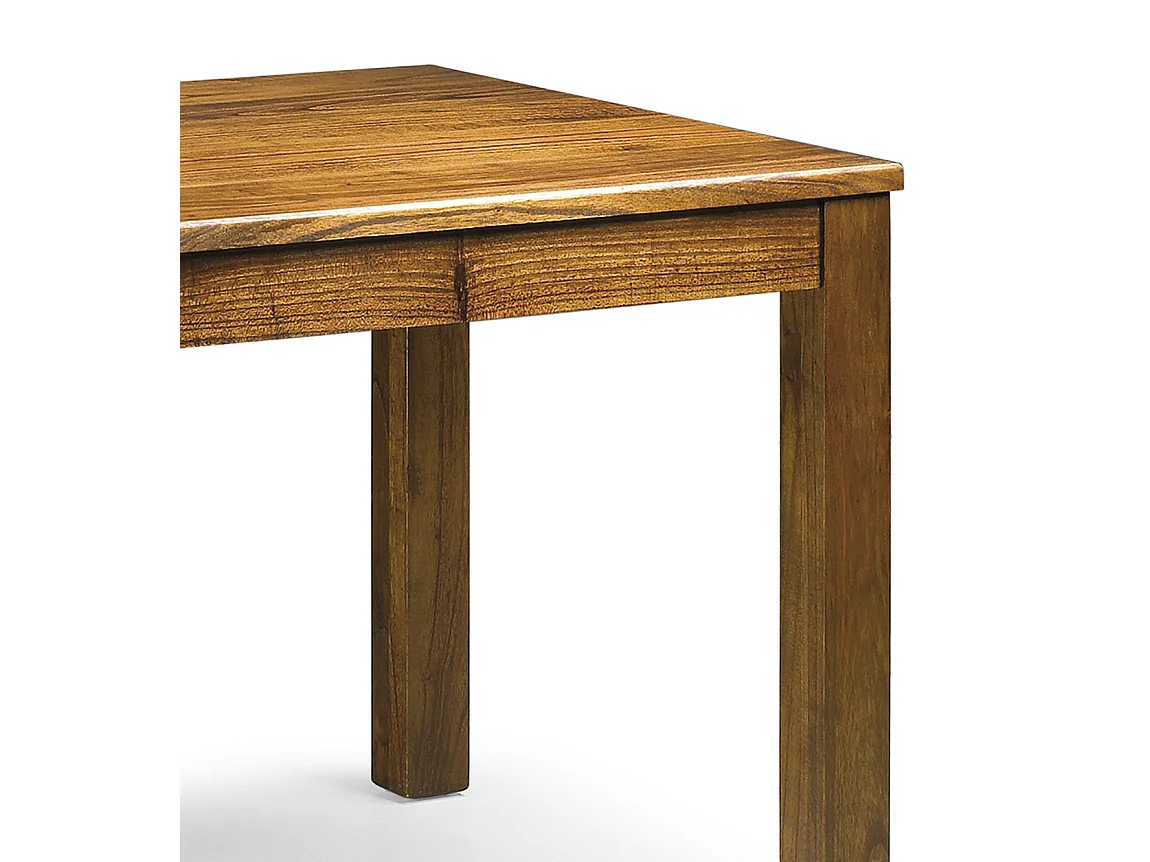 Table de repas carrée en bois massif de Mindy Orka 90cm