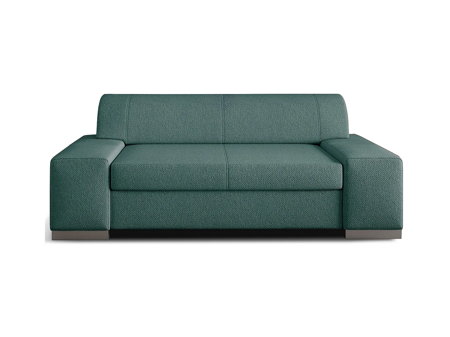 Canapé minimaliste 2-3 places tissu bleu Plazo 190cm