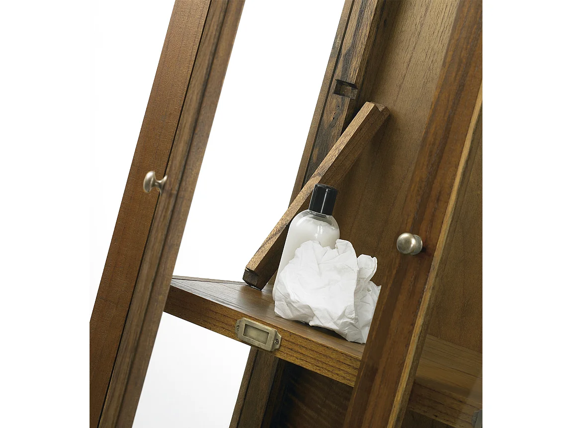 Vitrina Mindy madera maciza 4 puertas 2 cajones Sotchy 85 cm