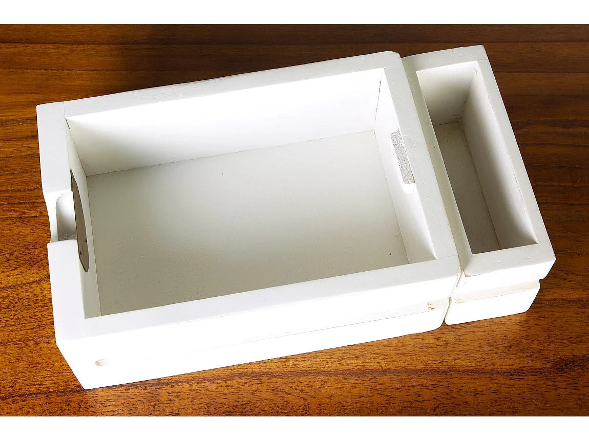 Vitrina 2 puertas 6 cajones madera maciza de mindi Kretos 105 cm