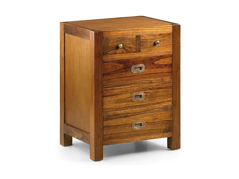 Rangement en bois massif de Mindy 5 tiroirs Orka 50cm