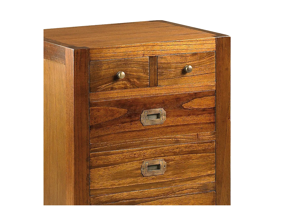 Rangement en bois massif de Mindy 5 tiroirs Orka 50cm