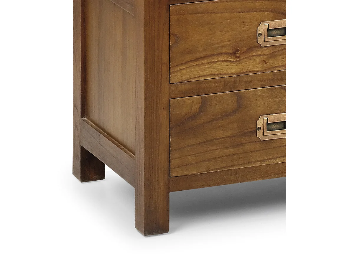 Rangement en bois massif de Mindy 2 tiroirs Orka 50cm