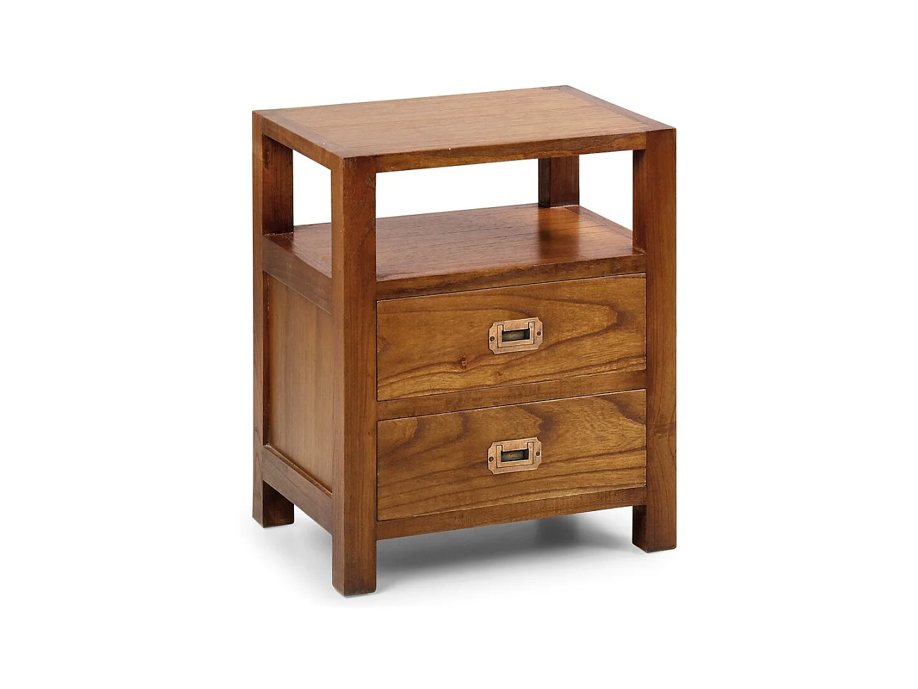 Rangement en bois massif de Mindy 2 tiroirs Orka 50cm