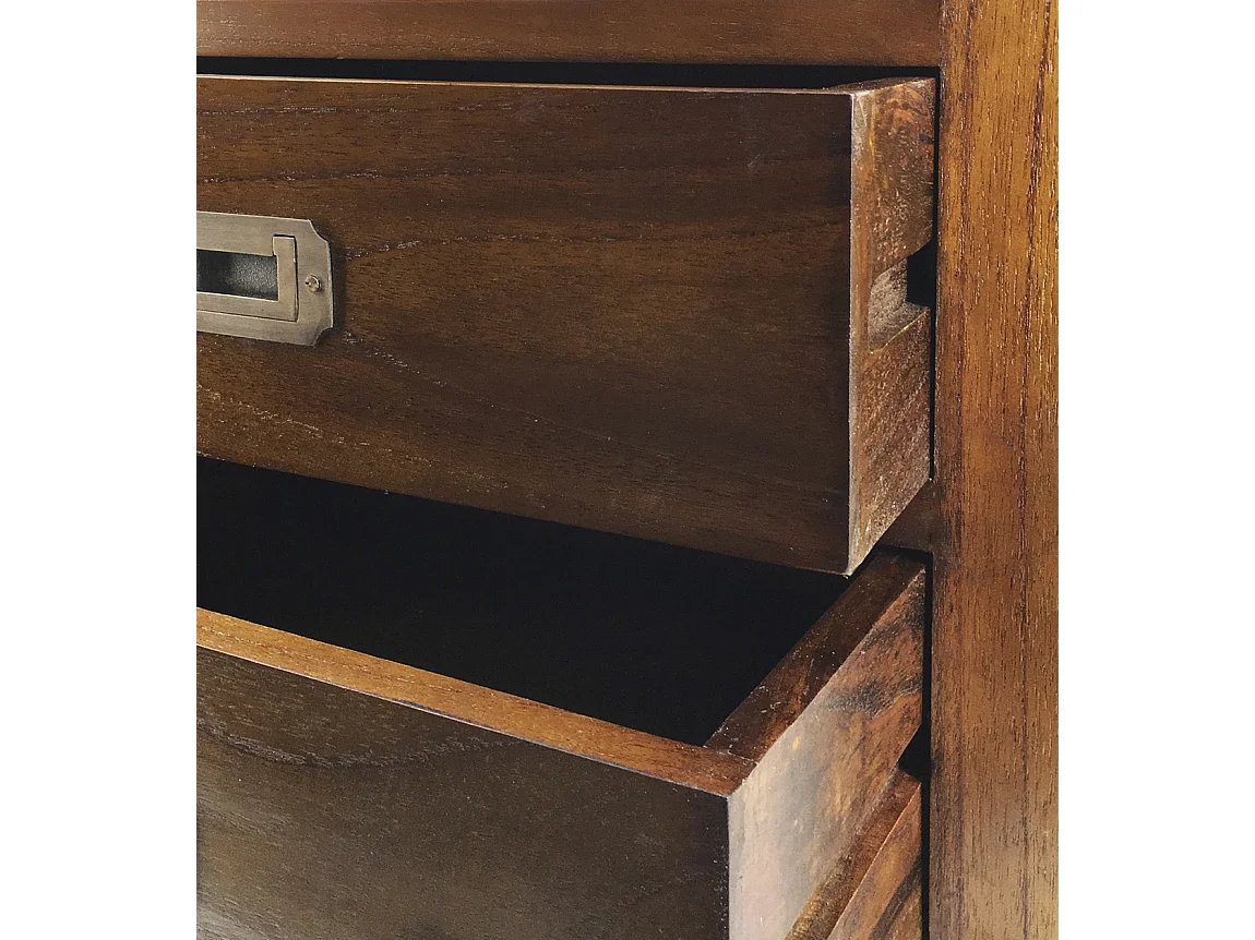 Rangement en bois massif de Mindy 2 tiroirs Orka 50cm