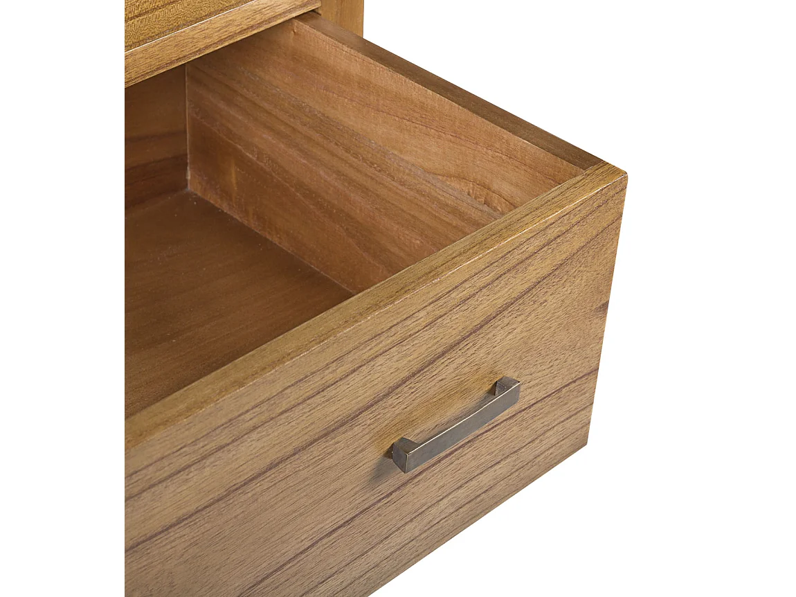 Cómoda Mindy de madera maciza clara 5 cajones Zandhu 180 cm