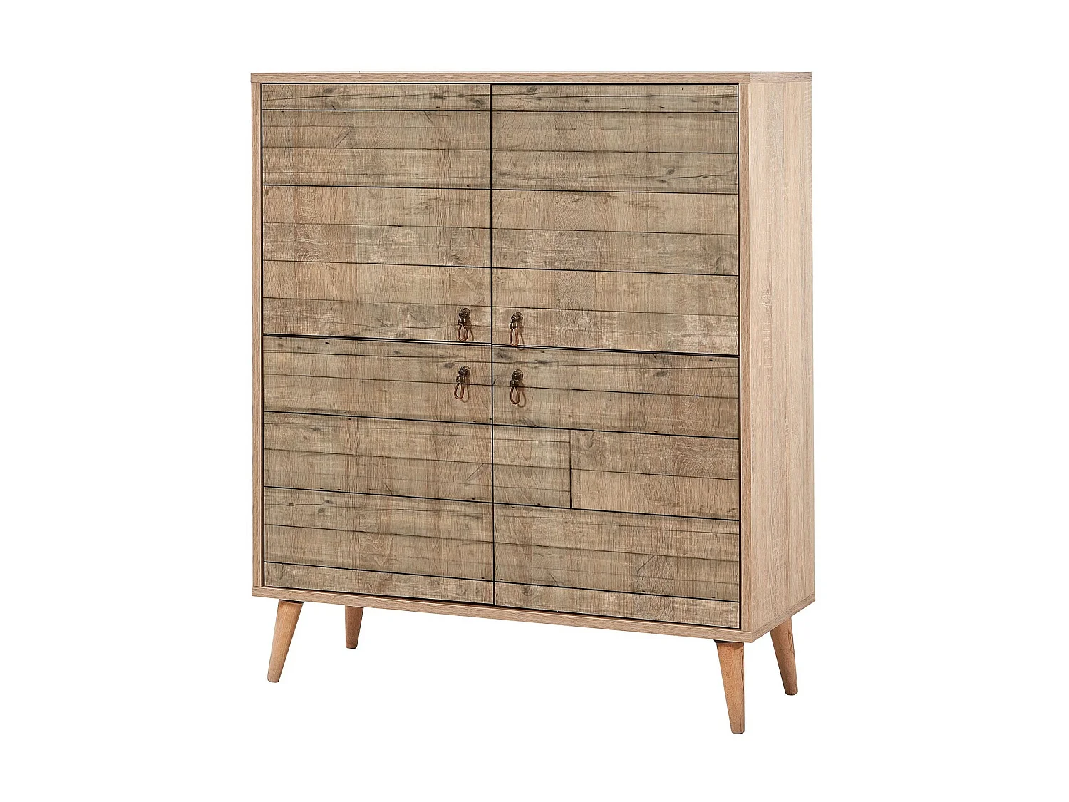 Kiza 728 lichte houten lattenbodem met 4 deuren