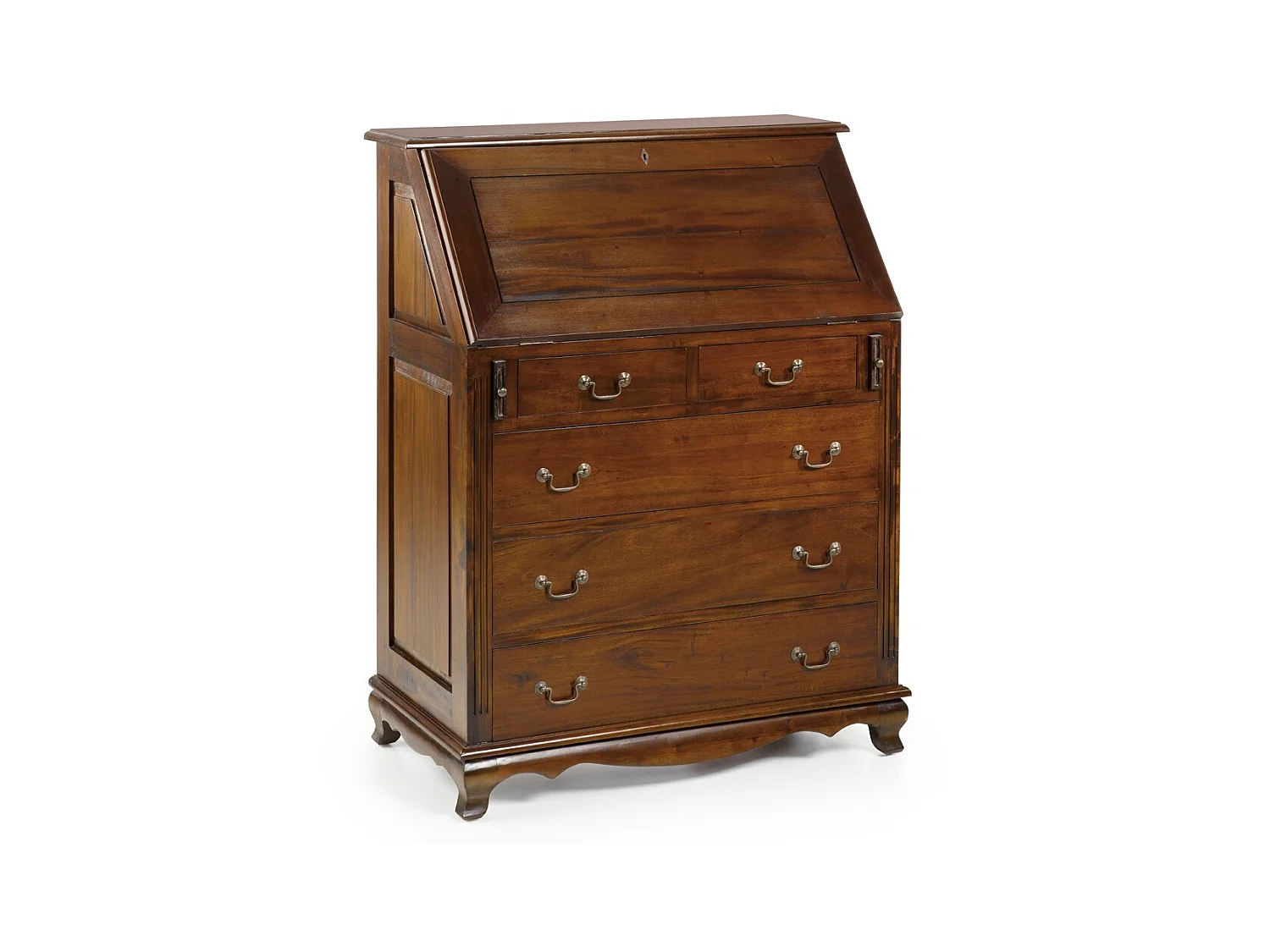 Commode bureau en bois d'acajou marron Castle 90cm