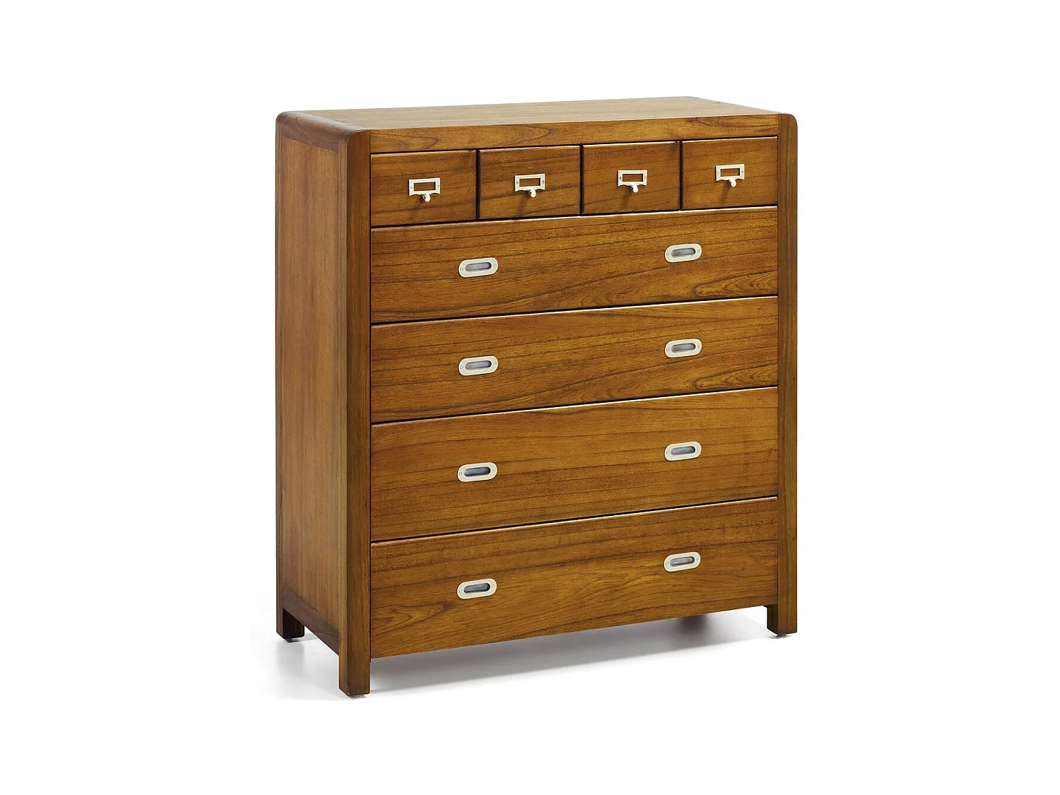 Commode haute en bois massif de Mindy 8 tiroirs Sotchy 100cm
