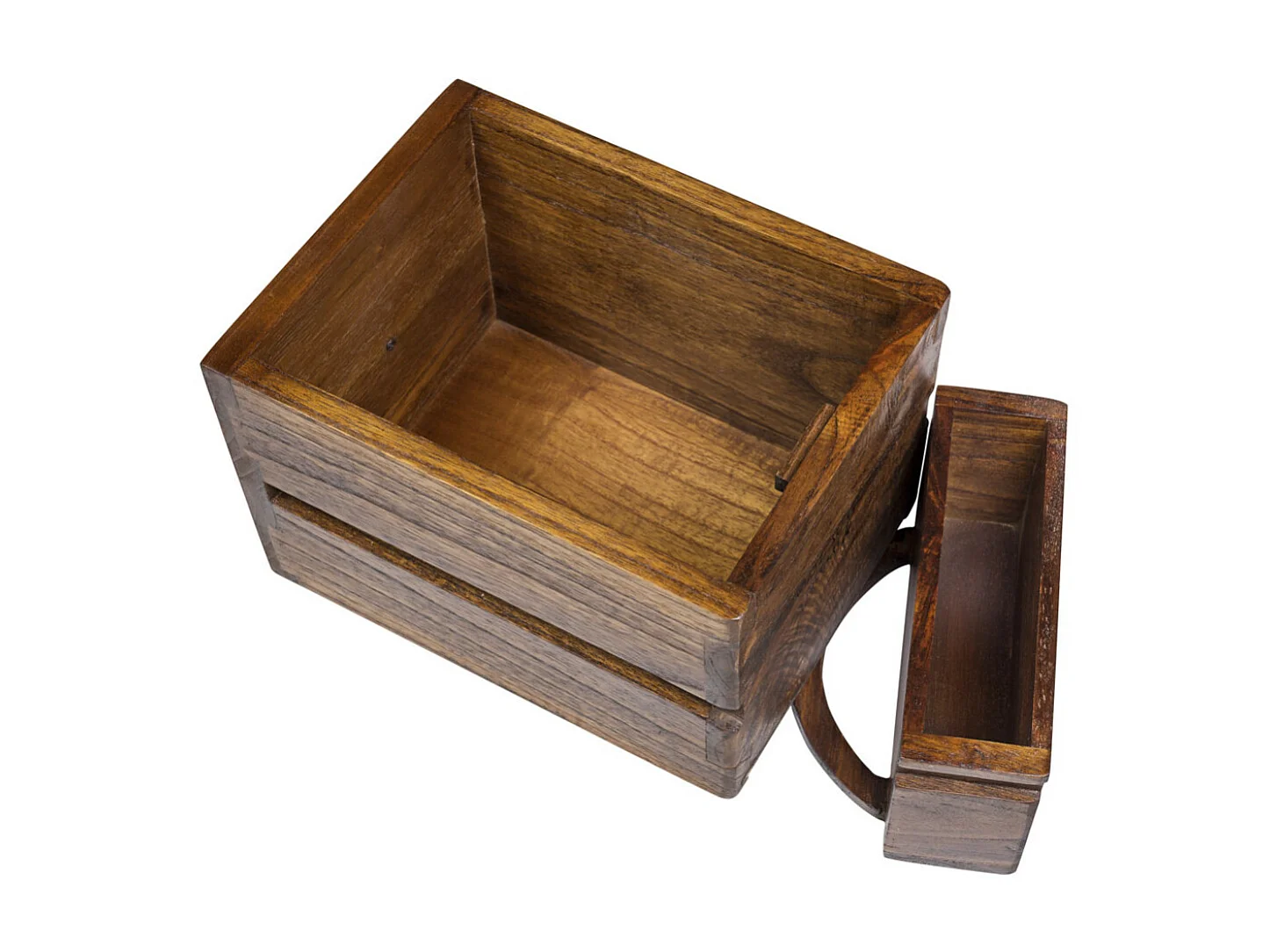 Commode en bois massif de Mindy blanc et naturel 18 tiroirs Ranka 100cm