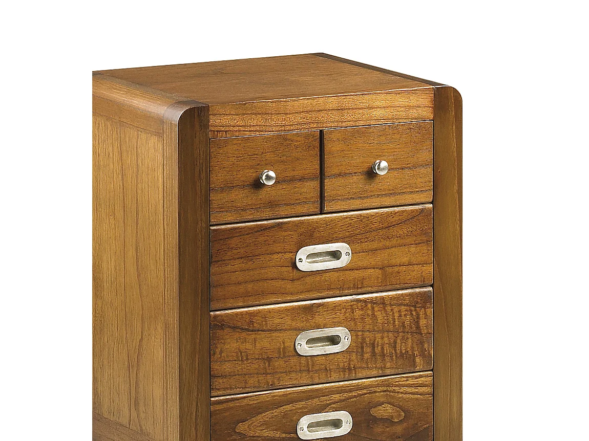 Rangement en bois massif de Mindy 5 tiroirs Sotchy 45cm