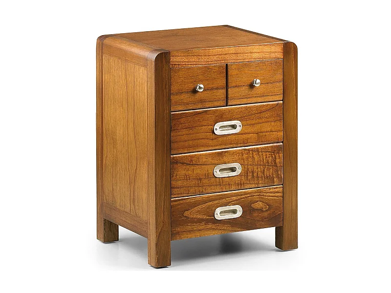 Mindy massief houten opberger 5 lades Sotchy 45 cm