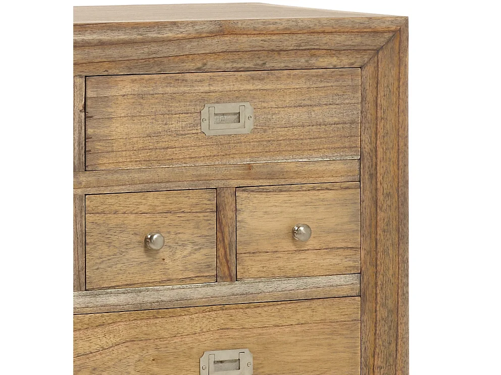 Commode Mazari en bois massif de Mindy – Élégance naturelle et artisanale