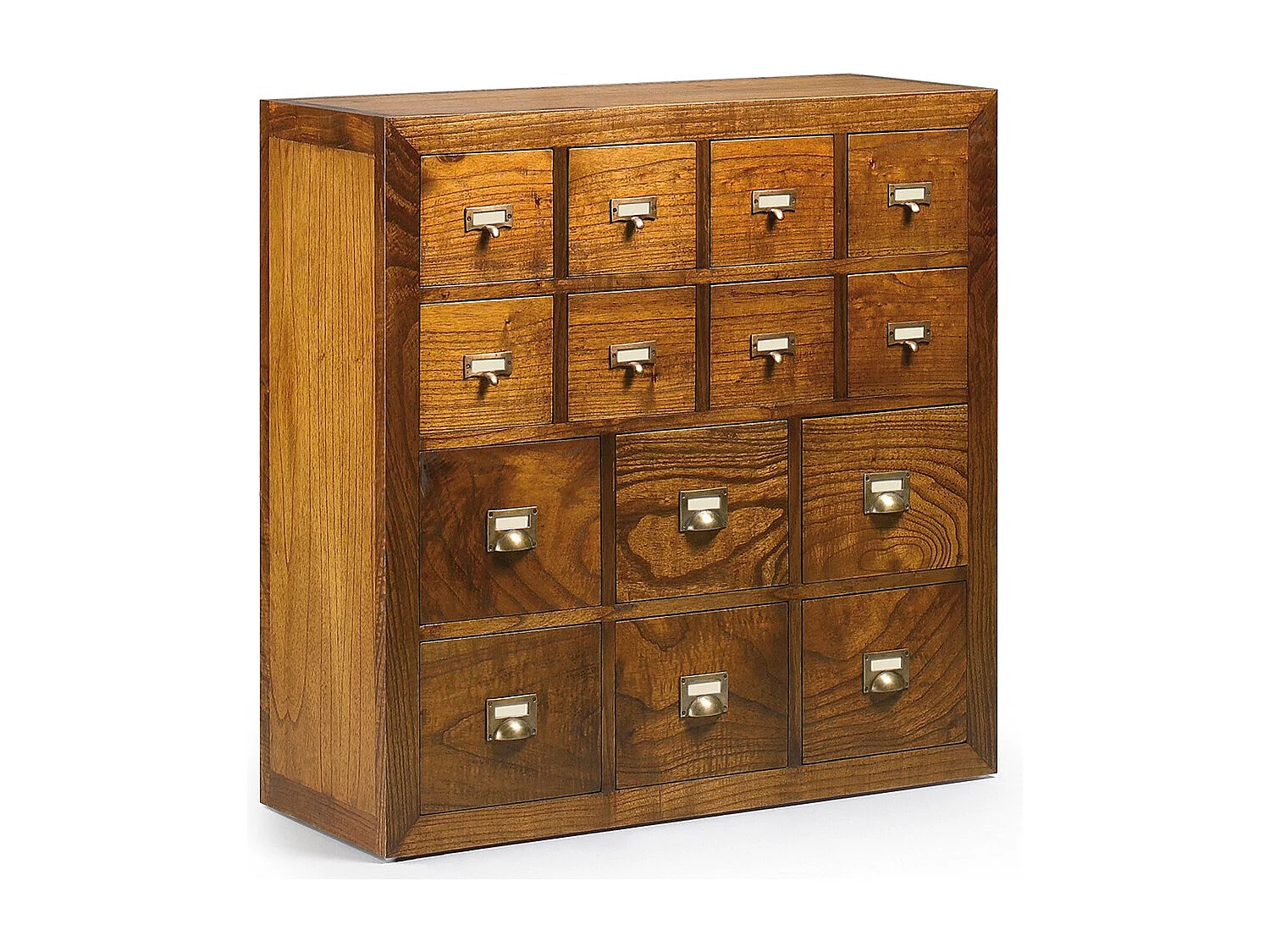 Commode en bois massif de Mindy 14 tiroirs Orka 90cm