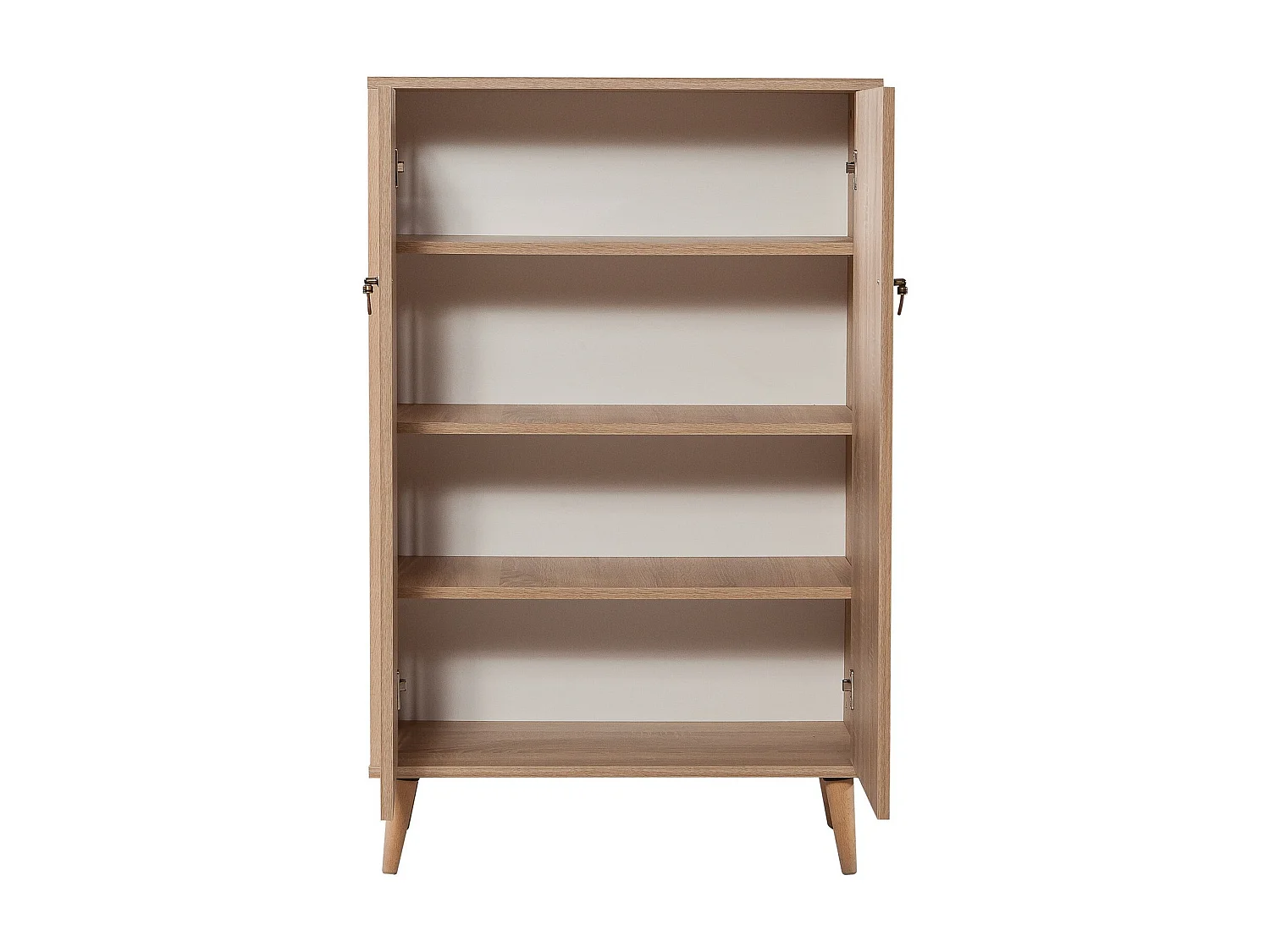 Commode haute 2 portes en bois clair Kiza 720