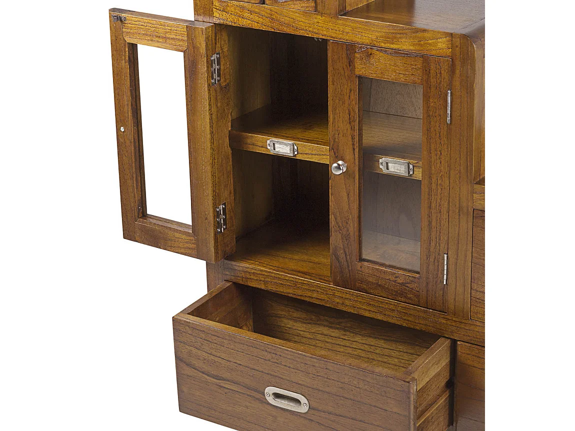 Linker trapopbergmeubel in massief hout van Mindy Sotchy 98 cm