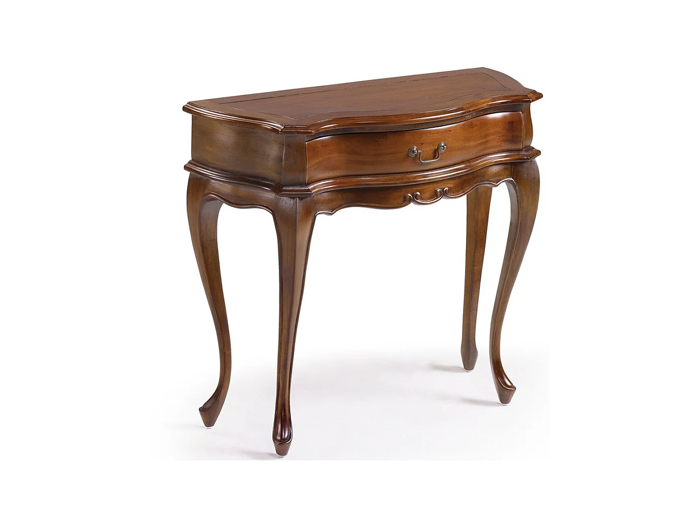 Console en bois d'acajou marron 1 tiroirs Castle 87cm