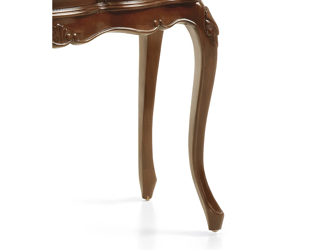 Console en bois d'acajou marron 6 tiroirs Castle 108cm