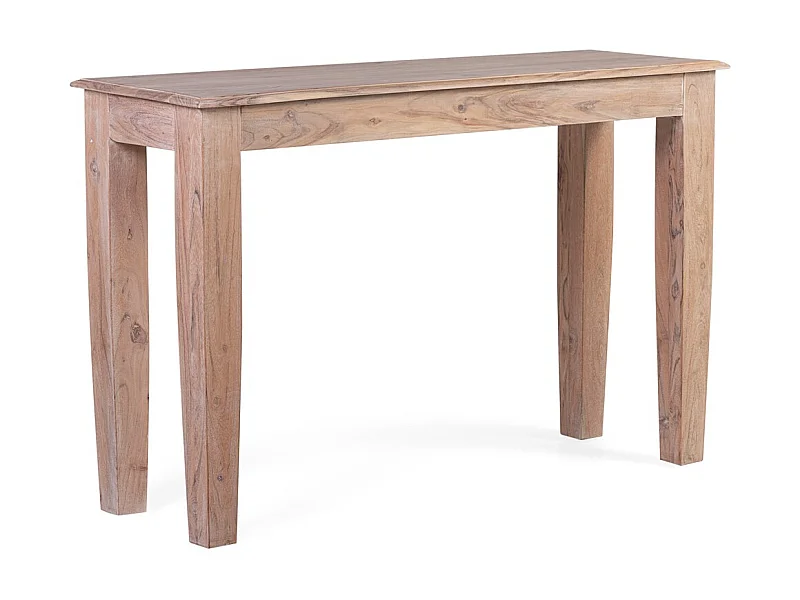 Console en bois massif d'acacia clair Dikota 120cm
