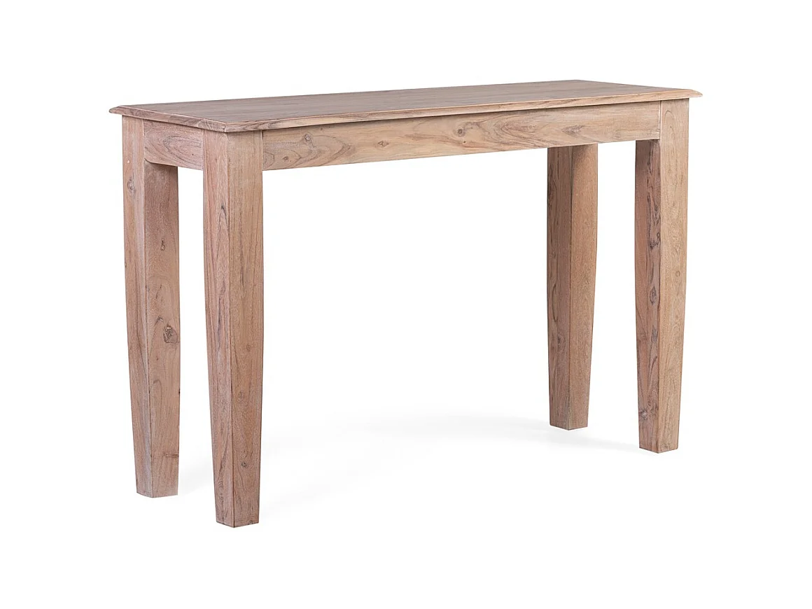 Console en bois massif d'acacia clair Dikota 120cm