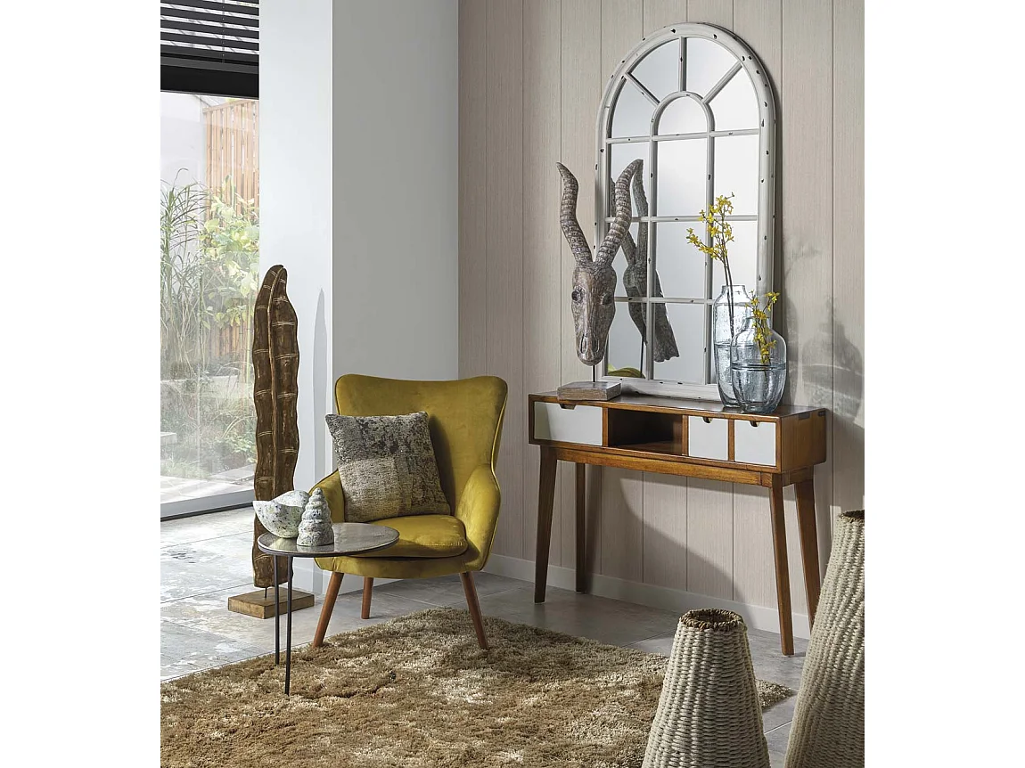 Console bois massif de mindi Kretos 110cm