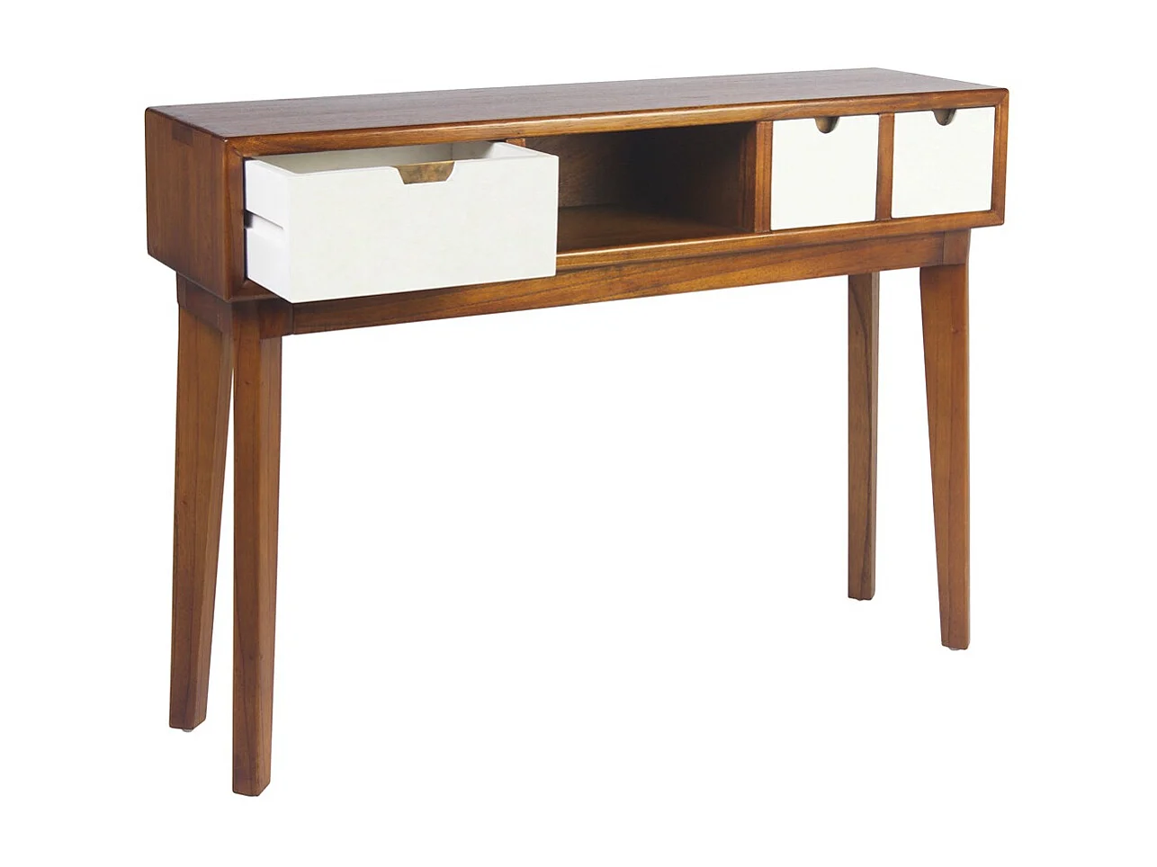 Console bois massif de mindi Kretos 110cm