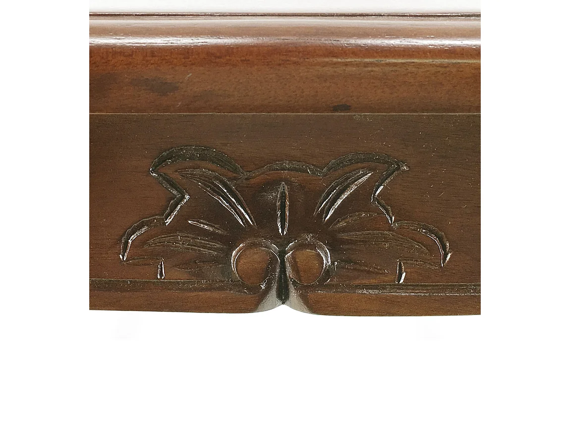 Table gigogne en bois d'acajou marron Castle - Lot de 3